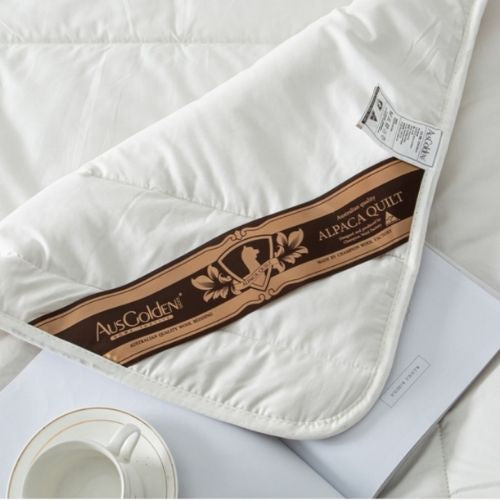 Ausgolden Wool Gold Medal Pure Alpaca Quilt 500GSM Winter - King Size Bed