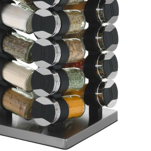 Avanti 20 Jar Rotating Spice Rack Revolving Spice Carousel Stand w/ Herbs/Spices