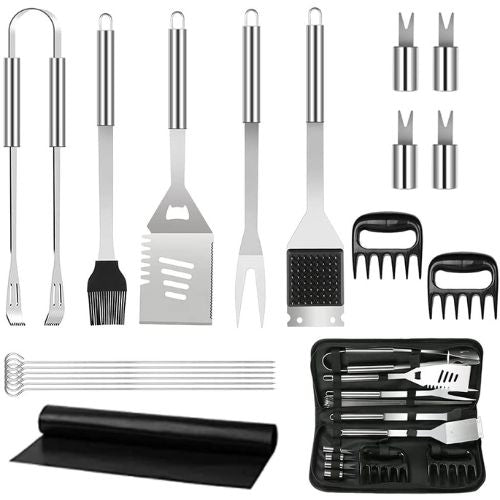 BBQ Grill Accessories Tool Kit Stainless Steel Barbecue Grilling Utensils Set