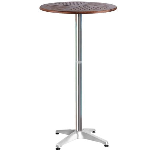 Bar Table Outdoor Furniture Wooden Adjustable Round Aluminium Cafe Table