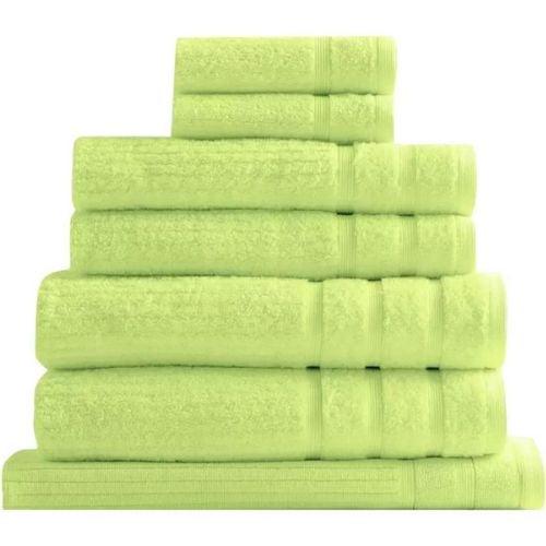 Bath Towel Set 8 Piece Royal Comfort Eden Cotton 600GSM Luxury Towels, Spearmint
