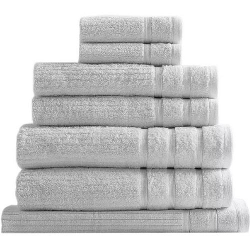 Bath Towel Sets 8 Piece Royal Comfort Eden Cotton 600GSM Luxury Towels - Holly