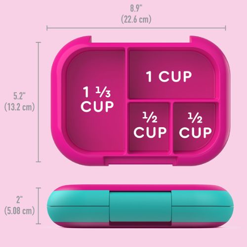 Bentgo Kids Chill Leak-Proof Bento Lunch Box w/ Removable Ice Pack, Fuchsia/Teal