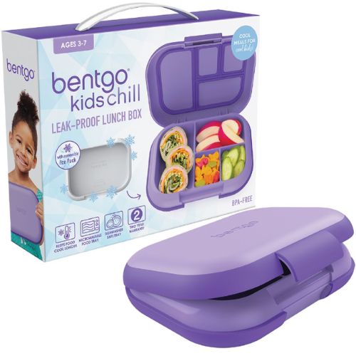 Bentgo Kids Chill Leak-Proof Bento Lunch Box with Removable Ice Pack - Purple