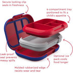 Bentgo Kids Chill Leak-Proof Bento Lunch Box with Removable Ice Pack - Red/Royal