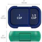 Bentgo Kids Leak-Proof Snack Container Bento Food Lunch Box - Green/Royal