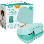 Bentgo Kids Leak-Proof Snack Container Bento Lunchbox 1.5 Cups Compartment, Aqua