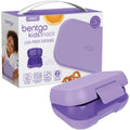 Bentgo Kids Leak-Proof Snack Container Bento Lunchbox with 2 Compartment, Purple