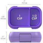 Bentgo Kids Leak-Proof Snack Container Bento Lunchbox with 2 Compartment, Purple