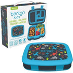 Bentgo Kids Lunch Box Bento Food Container Leak-Proof, 5-Compartment - Dinosaurs