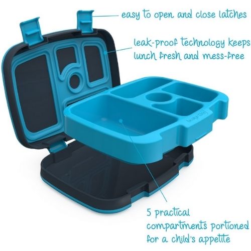 Bentgo Kids Lunch Box Bento Food Container Leak-Proof, 5-Compartment - Dinosaurs