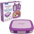Bentgo Kids Lunch Box Bento w/ 5 Compartments Leak-Proof Food Container - Purple