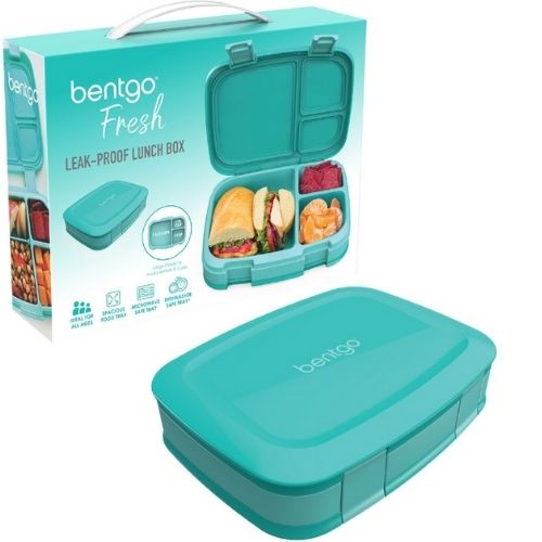 Bentgo Lunch Box Bento-Style Food Container with Compartments Leak-Proof - Aqua