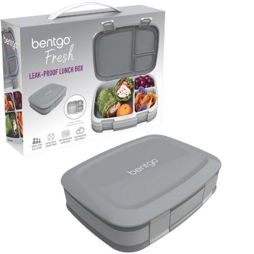 Bentgo Lunch Box Bento-Style Food Container with Compartments Leak-Proof - Grey