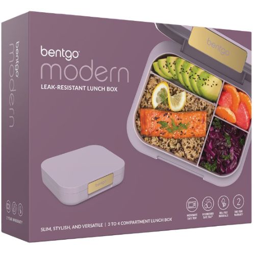 Bentgo Modern Lunch Box Bento Style Leak-Resistant Lunchbox Container - Orchid