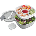 Bentgo Salad Container, All-In-One Stackable Lunch Containers Leak-Proof - Grey