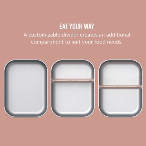 Bentgo Stainless Steel Leak-Proof Lunch Box Airtight Food Container - Rose Gold