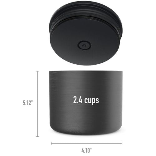 Bentgo Stainless Steel Vacuum Insulated Food Jar Container 560ml - Carbon Black