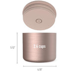 Bentgo Stainless Steel Vacuum Insulated Food Jar Container Flask 560ml Rose Gold