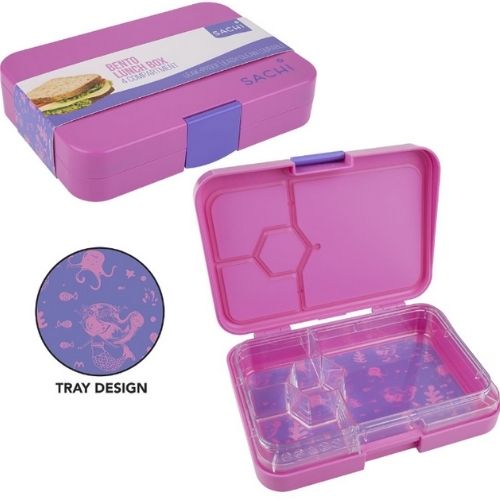 Bento Lunch Box 4 Compartment Food Storage Container Sachi - MERMAIDS