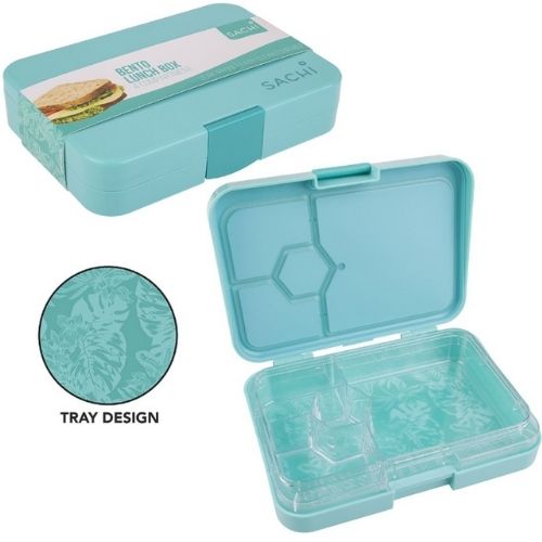 Bento Lunch Box 4 Compartment Food Storage Container Sachi - Tropical Paradise