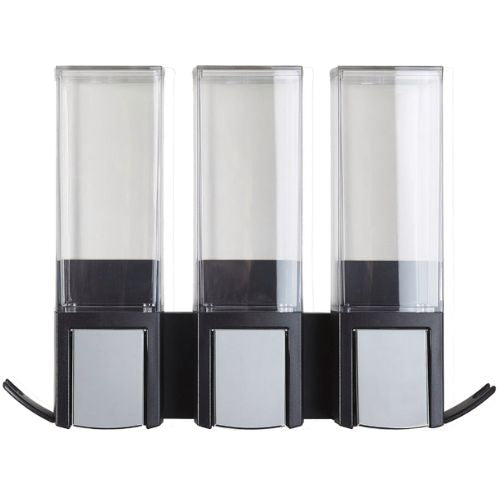 Better Living Clever Triple Chamber Shower Dispenser 500ml - Matte Black