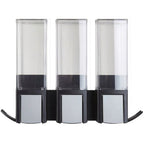 Better Living Clever Triple Chamber Shower Dispenser 500ml - Matte Black