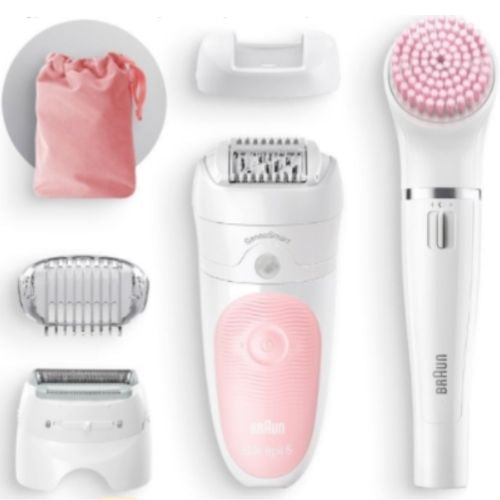 Braun Silk-épil 5 Beauty Set Hair Removal For Face And Body Wet & Dry Epilator