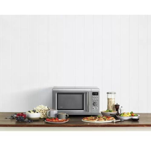 Breville The Compact Wave Soft Close Microwave Oven 22L Silver BMO650SIL4JAN1