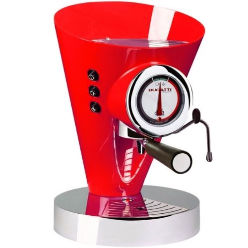 Bugatti Diva Coffee Machine Automatic Espresso, Latte, Cappuccino Maker - Red