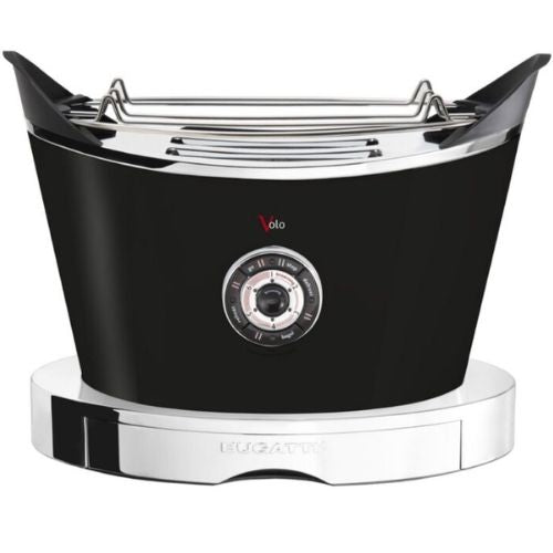Bugatti Volo Toaster 2 Slice With Bagel, Defrost & Reheat Functions - Black