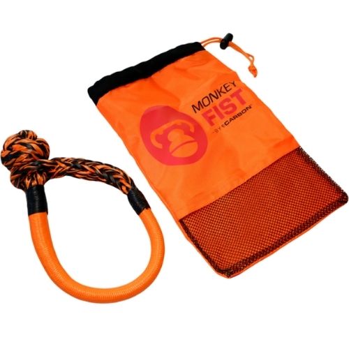 Carbon Offroad Monkey Fist Shackle Dyneema Heavy Duty Braided Tight Sheath