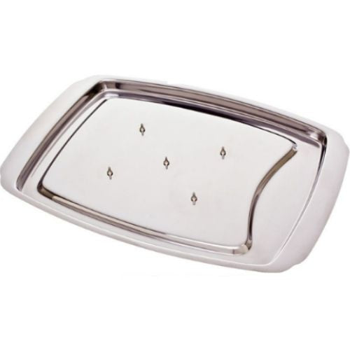 Carving Tray Stainless Steel Spike For Roast Meat Food Cooking Kitchen Serving