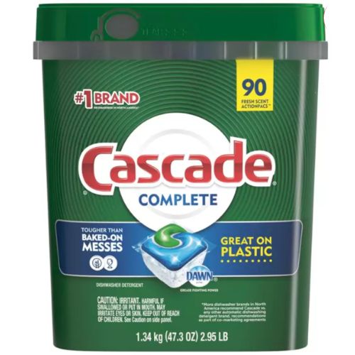 Cascade Complete Dishwashing Tablets 90 Carton Dishwasher Tablet Detergent