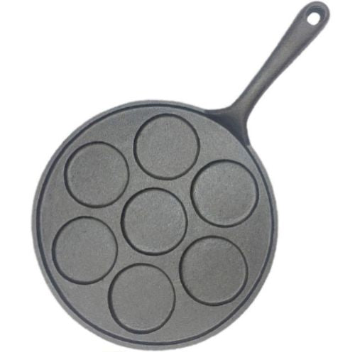 Cast Iron Takoyaki Fry Pan Octopus Balls Maker 7 Hole Cavities Grill Mold 23cm