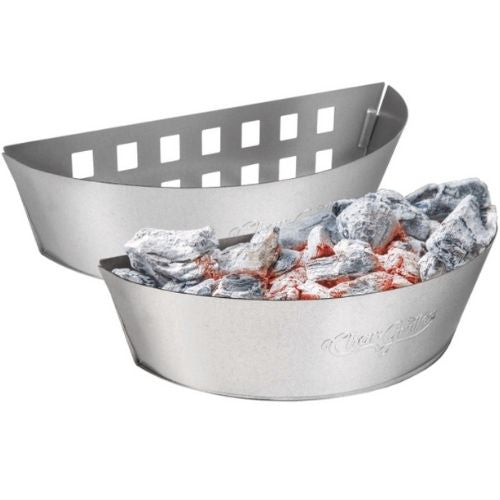 Char-Griller Charcoal Baskets, Ventilated Sides, Direct & Indirect Cooking 2Pcs