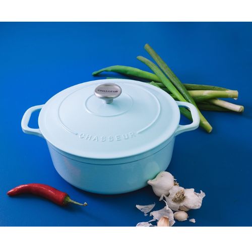 Chasseur Cast Iron Round French Oven 20cm2.5L Capacity - Duck Egg Blue