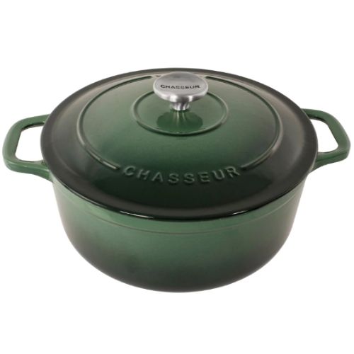 Chasseur Cast Iron Round French Oven 24cm/4L Capacity - Forest