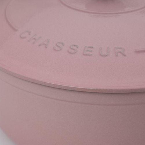 Chasseur Round French Oven 4L Casserole Pan Cast Iron Cookware - Cherry Blossom