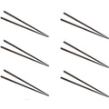 Chopsticks Lacquered Black Wooden Chinese Chopstick Wood D.Line - Set of 6