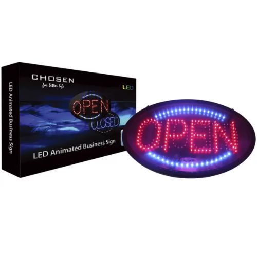 Chosen LED Neon Animated Open Close Sign Board for Business Shop Bar Restaurant