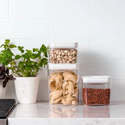 Click Clack Containers ClickClack 3 Piece Pantry Cube Containers Airtight Food Storage Set - Large