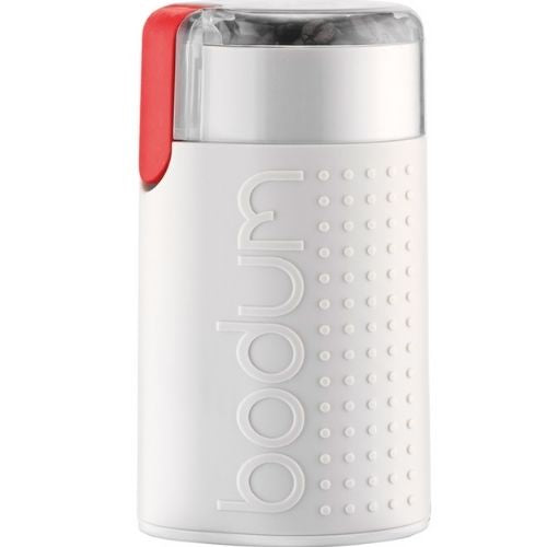 Coffee Grinder Electric Bodum Bistro Grinding Durable Stainless Steel, Off White