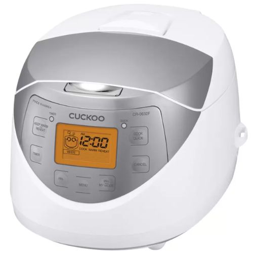 Cuckoo CR-0631F Electric Rice Cooker 6 Cup Non Stick Coated Pot - Grey