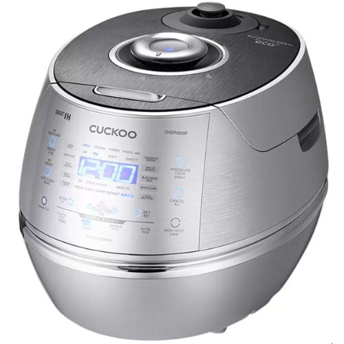 Cuckoo IH Induction Heating Electric Pressure Rice Cooker 6 Cups - Silver