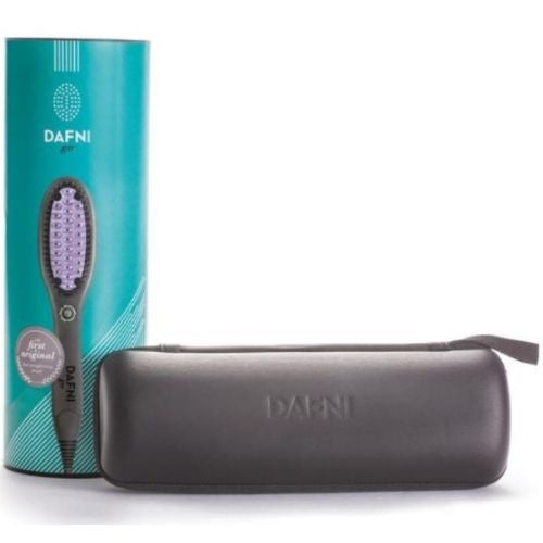 Dafni GO Hair Straightening Ceramic Brush Straightener Comb With Travel Case