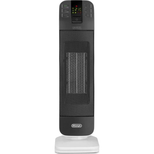 DeLonghi 2000W Tower Ceramic Fan Heater with Remote Control, 24-Hour Timer