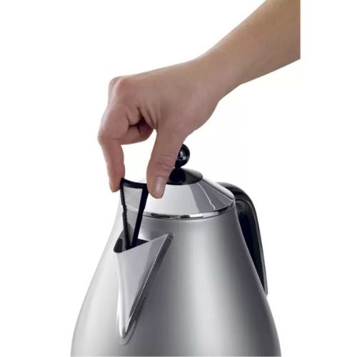 DeLonghi Electric Jug Kettle Icona Classic 1.7L Water Capacity, 2000 W - Silver