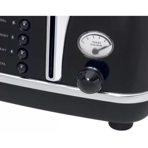 Delonghi CTO4003BK Icona Classic 4 Slice Toaster Black 1800W w Browning Control