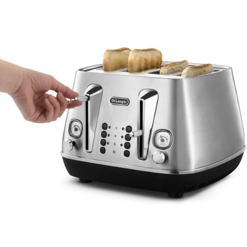 Delonghi Distinta Livenza 4 Slice Toaster with Defrost/Reheat - Stainless Steel
